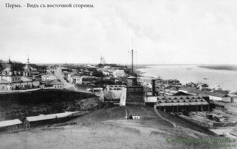 Вид города с восточной стороны.