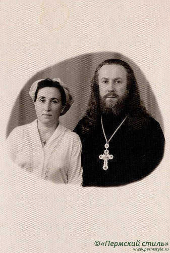 о.Владимир (Жохов)_120, протоиерей. С матушкой Елизаветой. (Из архива о.Алексия (Марченко)