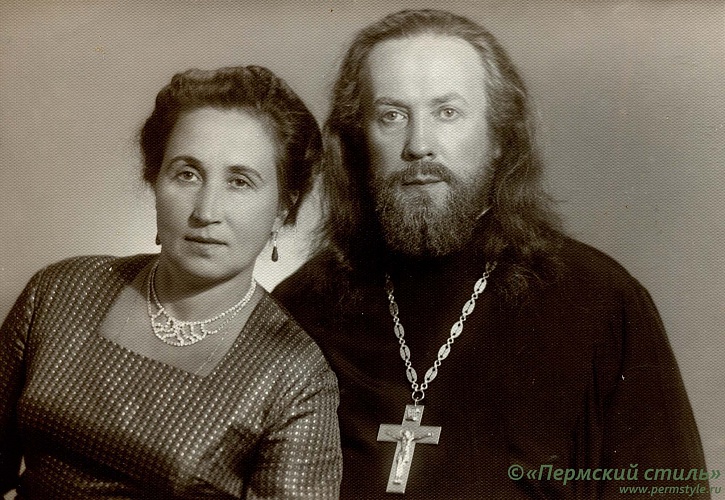 о.Владимир (Жохов)_122, протоиерей. Счастливы вместе. С матушкой Елизаветой. (Из архива о.Алексия (Марченко)