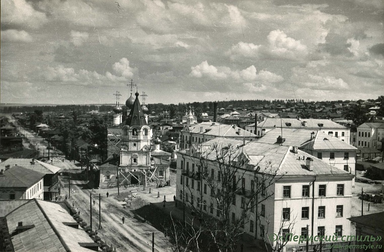 Соликамск_02. Церковь Богоявления. Вид с запада (сверху)